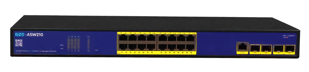 EZE-ASW210 16-port L3 managed PoE switch